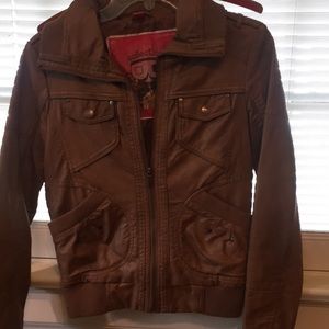 Faux leather jacket